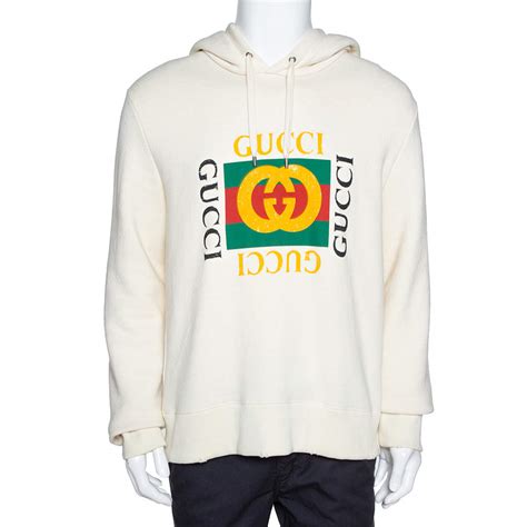 cream gucci hoodie|gucci sweatsuit.